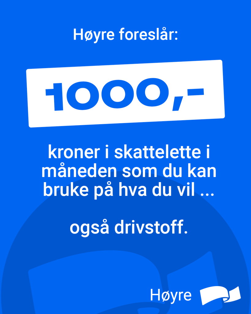 Høyre prioriterer skattelette